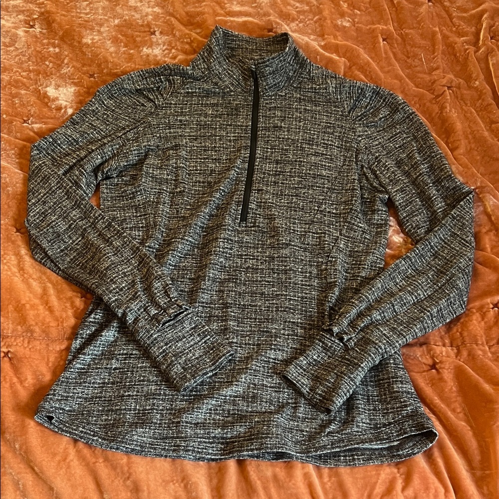 Women's Gray Quarter-Zip Lululemon pullover